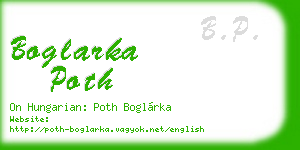 boglarka poth business card